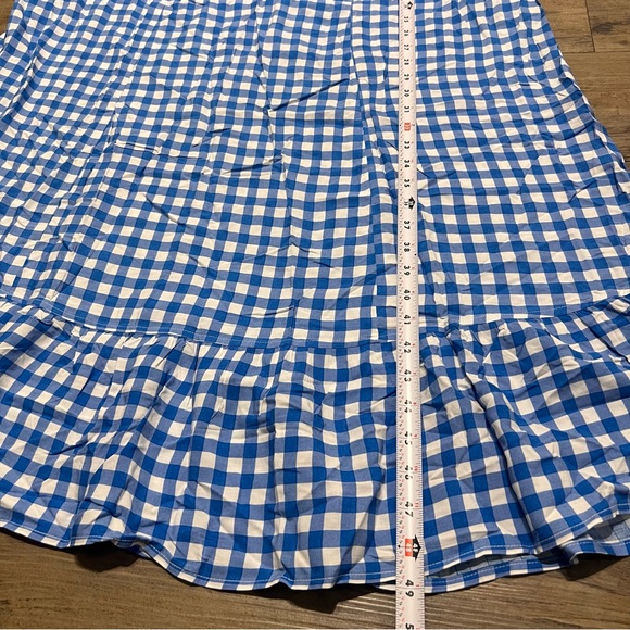 NWT BUENOS NINOS Women's Checkered Print Maxi Dress Adjustable Spaghetti Strap - Picture 9 of 12